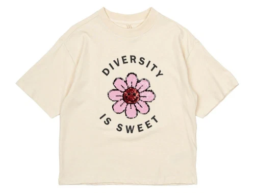 THE NEW Ninette t-shirt bright white pailletter